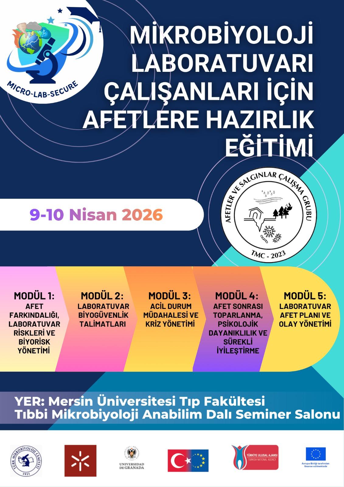 Afetlere Hazırlık Mikrobiyoloji Laboratuvarı Eğitimi